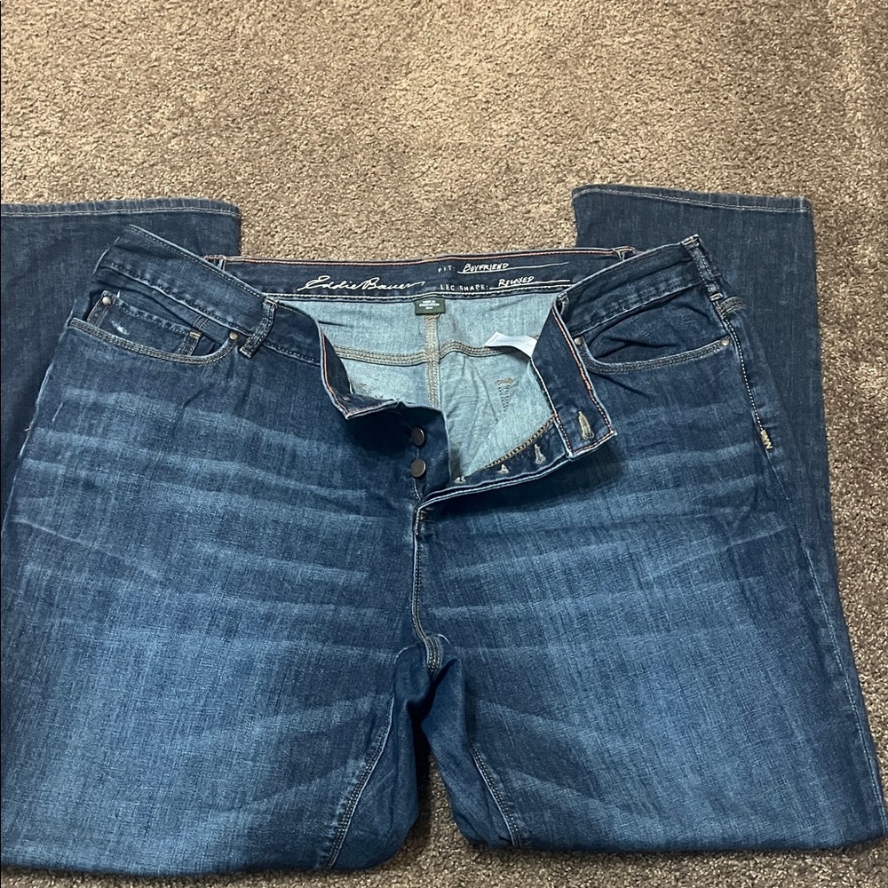 Eddie Bauer Dark Blue Denim Pants